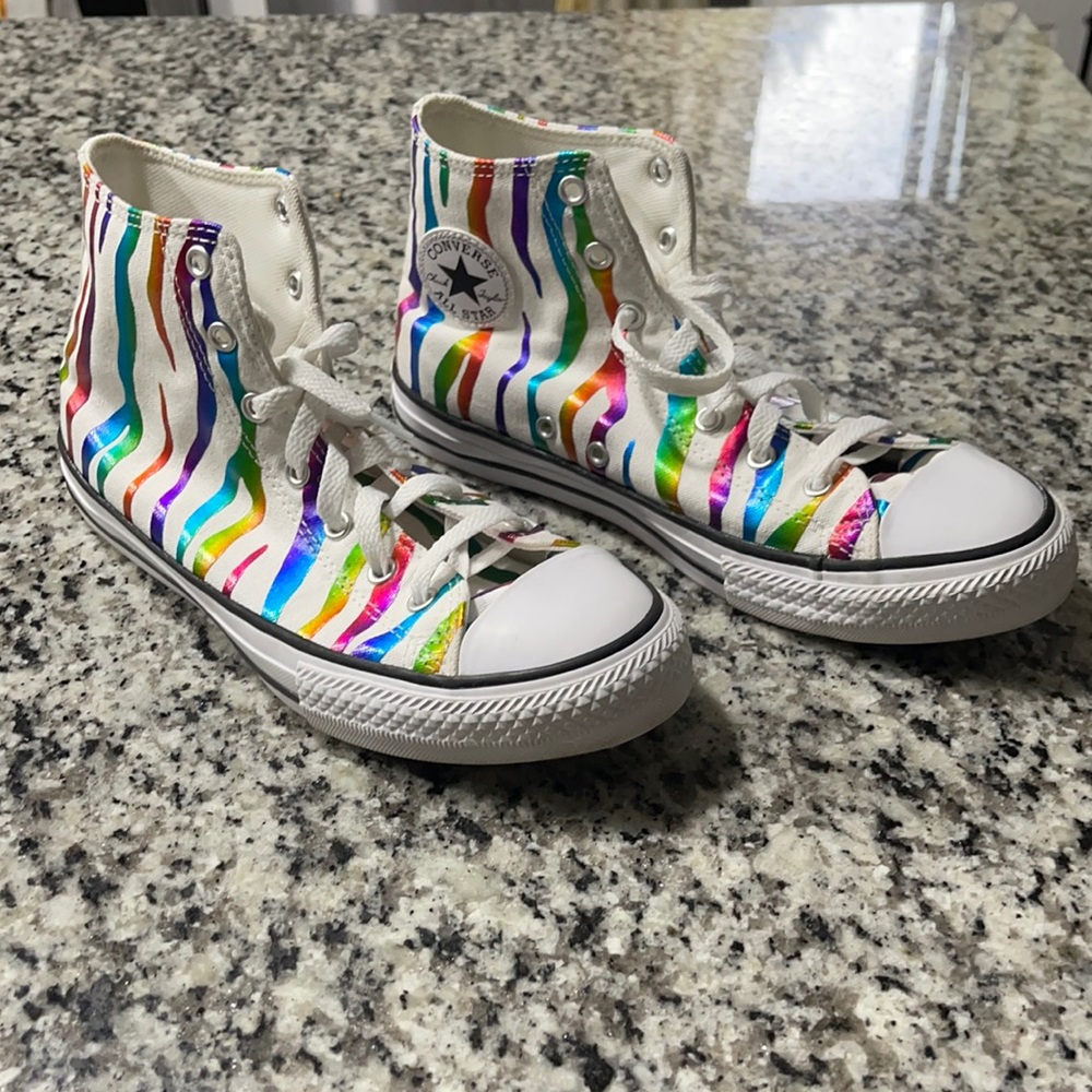 Converse Chuck Taylor All Star Hi Zebra Sneaker size 6